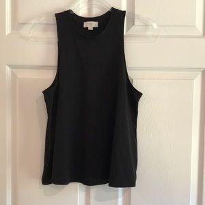Loft black high neck tank small
